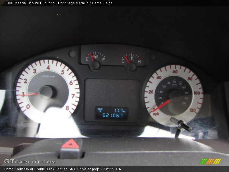 Light Sage Metallic / Camel Beige 2008 Mazda Tribute i Touring