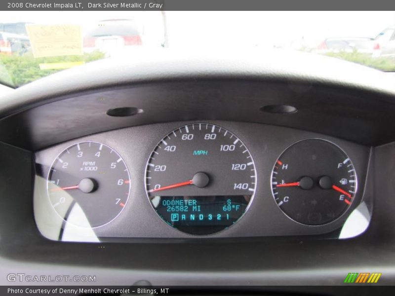 Dark Silver Metallic / Gray 2008 Chevrolet Impala LT