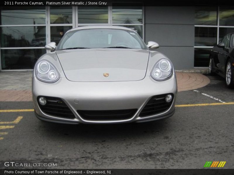 Platinum Silver Metallic / Stone Grey 2011 Porsche Cayman