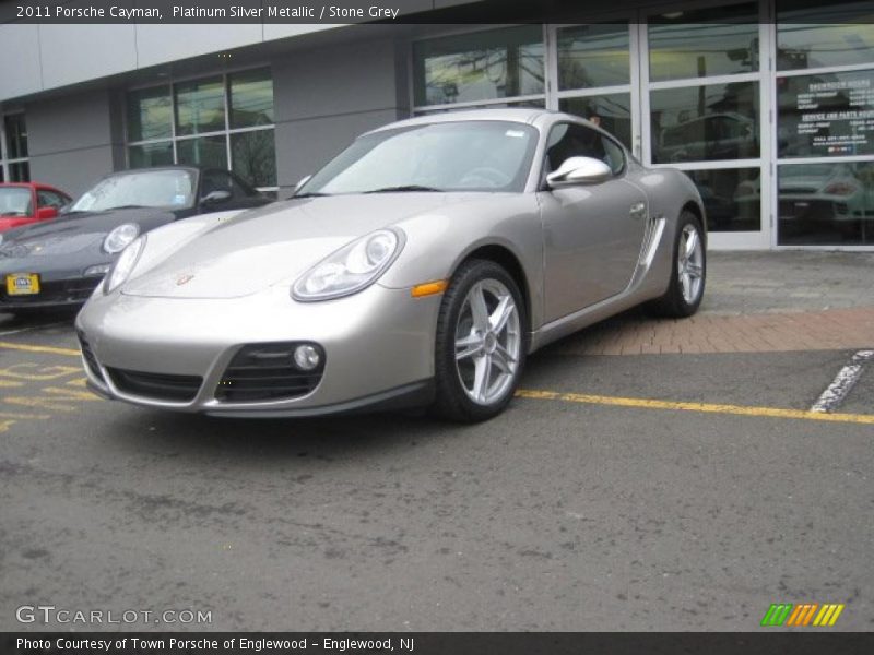Platinum Silver Metallic / Stone Grey 2011 Porsche Cayman