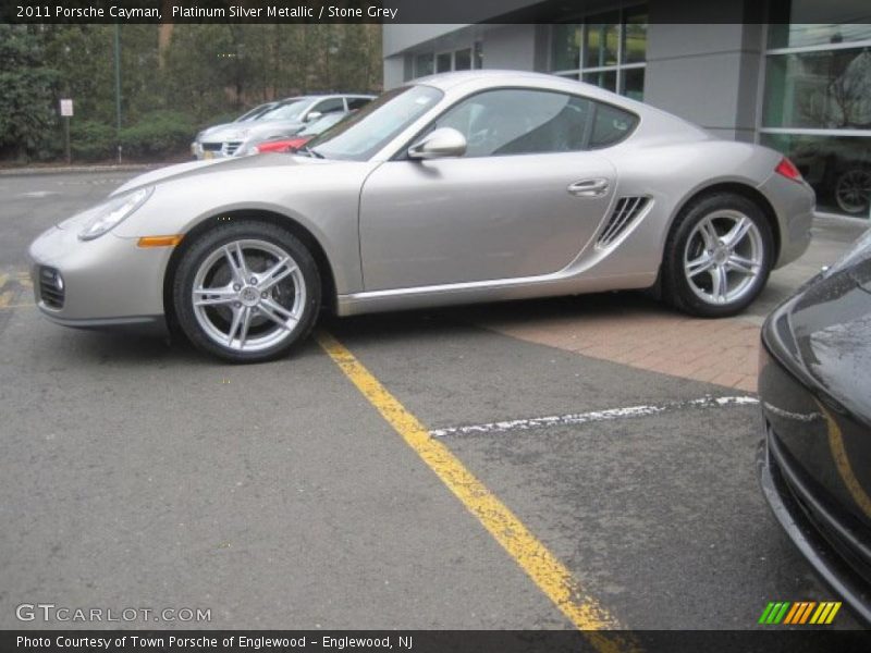 Platinum Silver Metallic / Stone Grey 2011 Porsche Cayman
