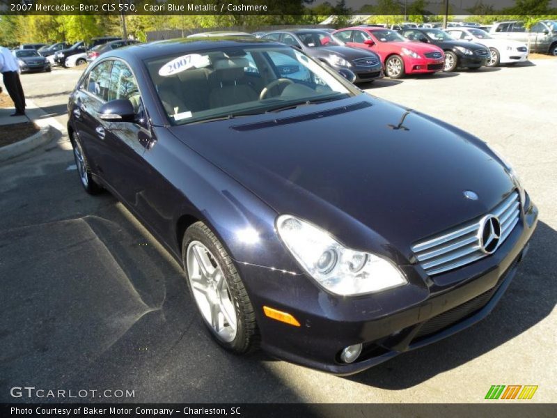Capri Blue Metallic / Cashmere 2007 Mercedes-Benz CLS 550