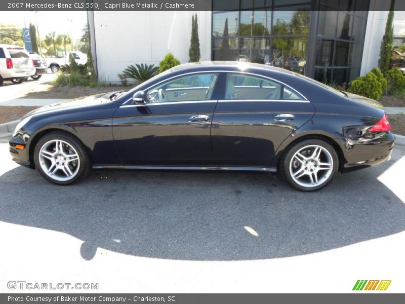 Capri Blue Metallic / Cashmere 2007 Mercedes-Benz CLS 550