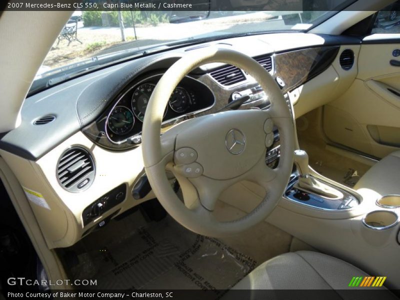 Capri Blue Metallic / Cashmere 2007 Mercedes-Benz CLS 550