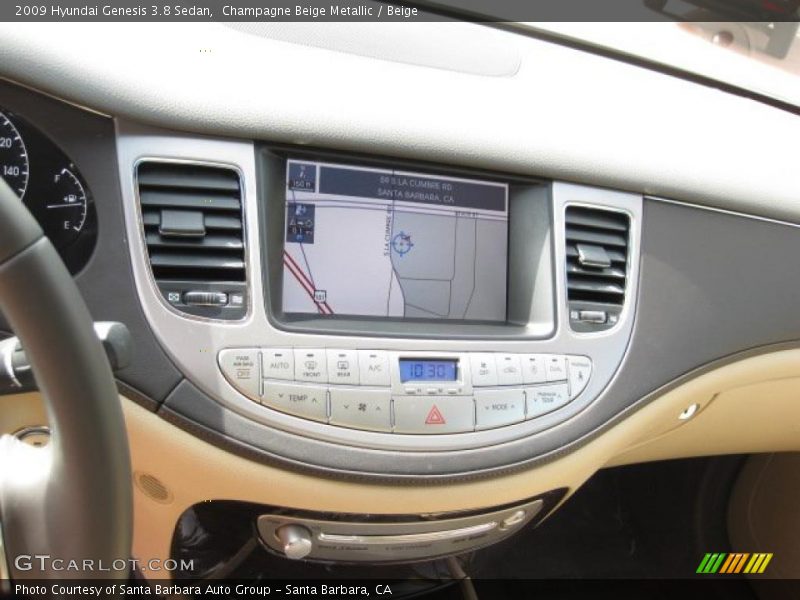 Champagne Beige Metallic / Beige 2009 Hyundai Genesis 3.8 Sedan