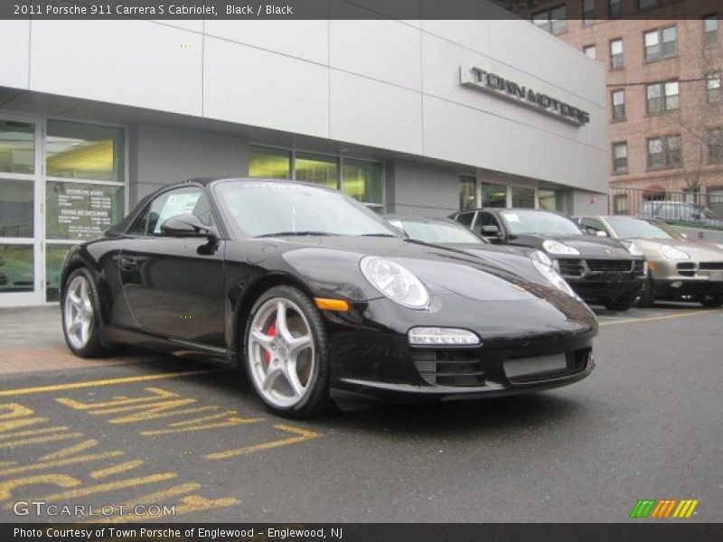 Black / Black 2011 Porsche 911 Carrera S Cabriolet