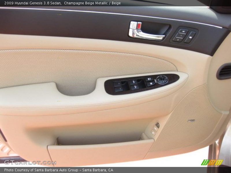 Champagne Beige Metallic / Beige 2009 Hyundai Genesis 3.8 Sedan