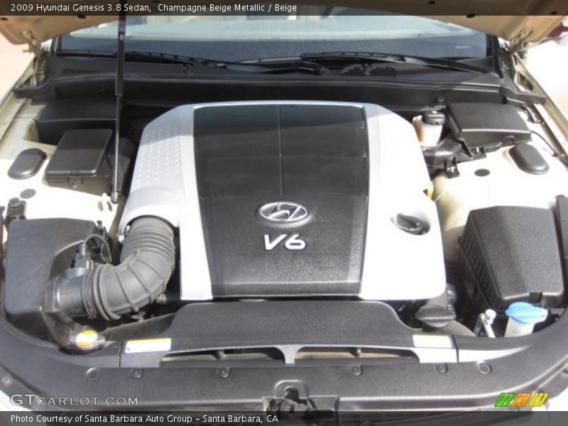 Champagne Beige Metallic / Beige 2009 Hyundai Genesis 3.8 Sedan