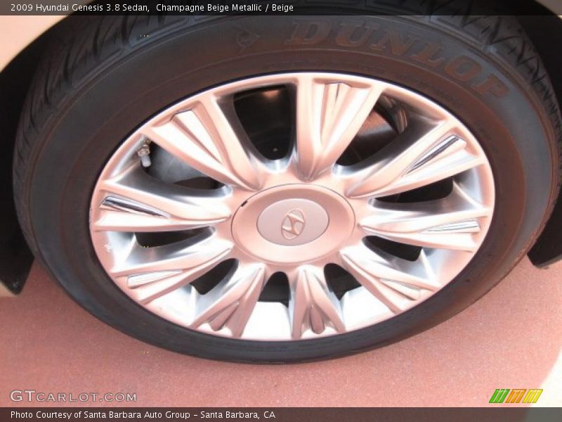 Champagne Beige Metallic / Beige 2009 Hyundai Genesis 3.8 Sedan