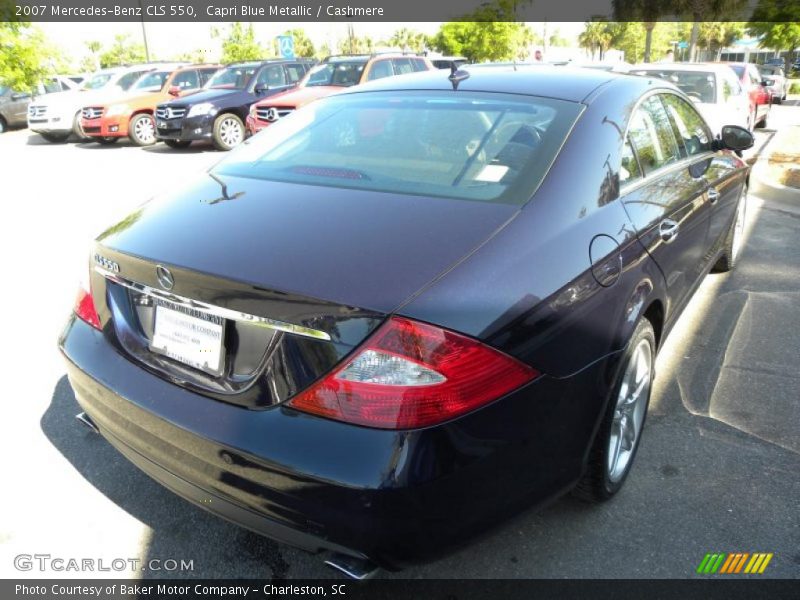 Capri Blue Metallic / Cashmere 2007 Mercedes-Benz CLS 550
