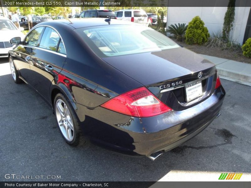 Capri Blue Metallic / Cashmere 2007 Mercedes-Benz CLS 550