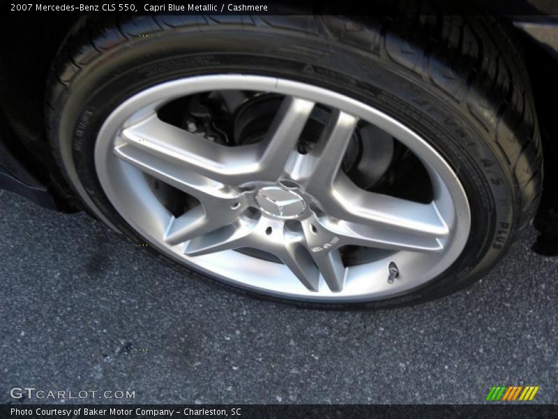 Capri Blue Metallic / Cashmere 2007 Mercedes-Benz CLS 550