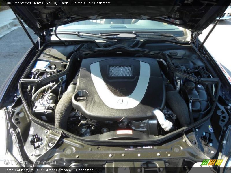 Capri Blue Metallic / Cashmere 2007 Mercedes-Benz CLS 550