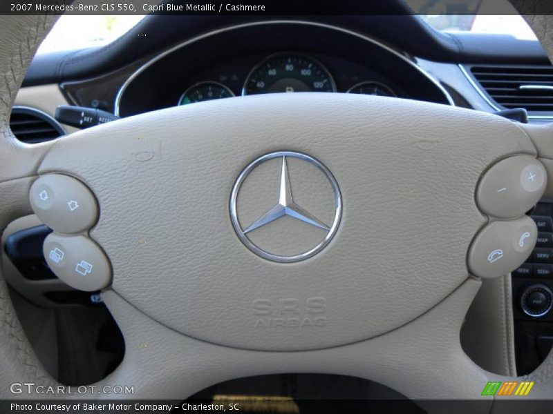 Capri Blue Metallic / Cashmere 2007 Mercedes-Benz CLS 550