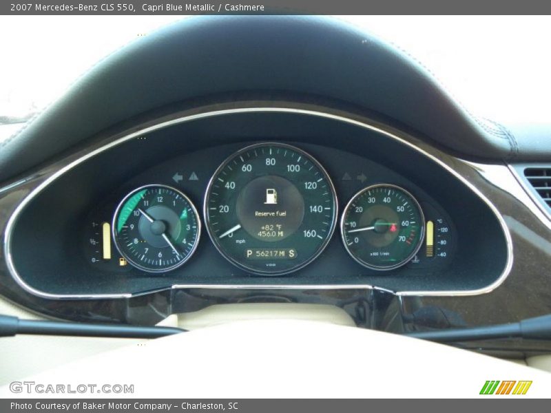 Capri Blue Metallic / Cashmere 2007 Mercedes-Benz CLS 550