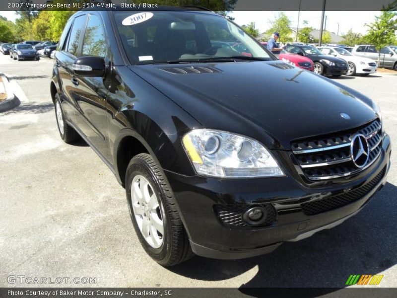 Black / Black 2007 Mercedes-Benz ML 350 4Matic