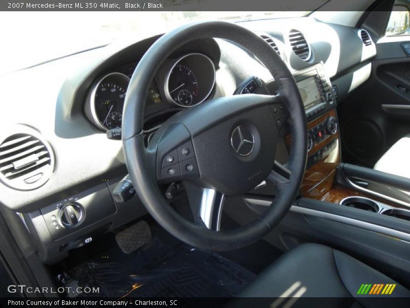 Black / Black 2007 Mercedes-Benz ML 350 4Matic