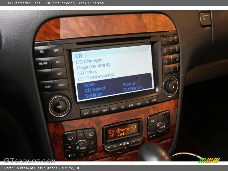 Black / Charcoal 2003 Mercedes-Benz S 500 4Matic Sedan