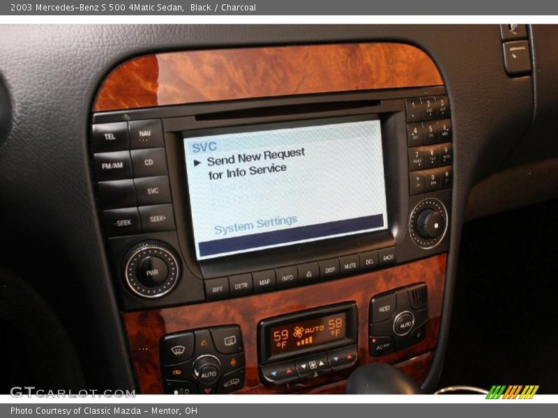Black / Charcoal 2003 Mercedes-Benz S 500 4Matic Sedan