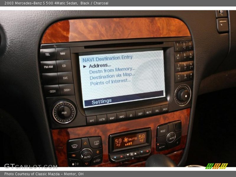 Black / Charcoal 2003 Mercedes-Benz S 500 4Matic Sedan