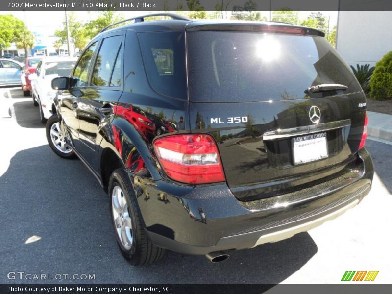 Black / Black 2007 Mercedes-Benz ML 350 4Matic