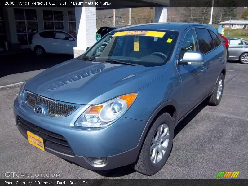 Blue Titanium Metallic / Gray 2008 Hyundai Veracruz GLS