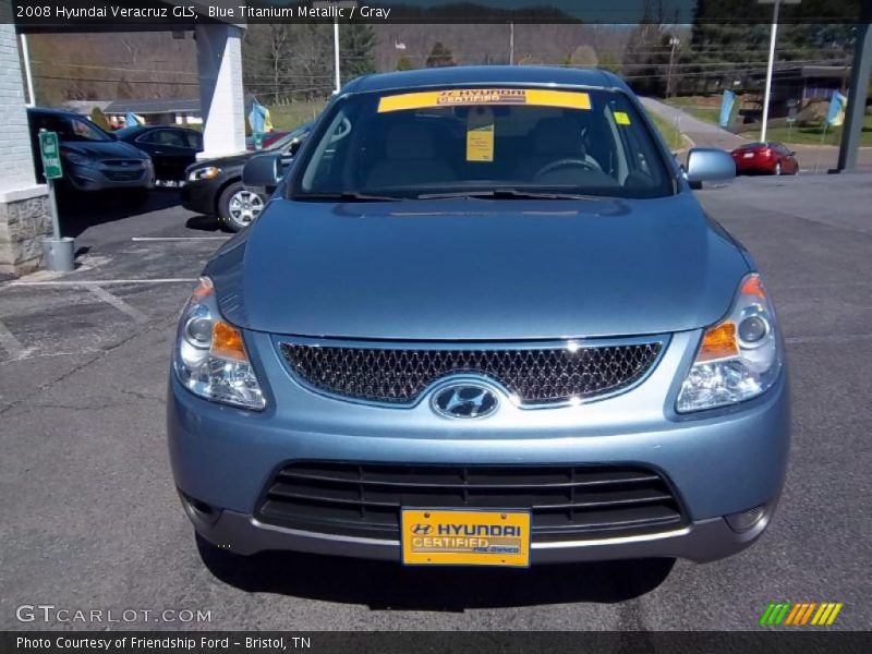 Blue Titanium Metallic / Gray 2008 Hyundai Veracruz GLS