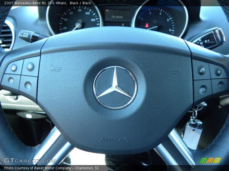 Black / Black 2007 Mercedes-Benz ML 350 4Matic