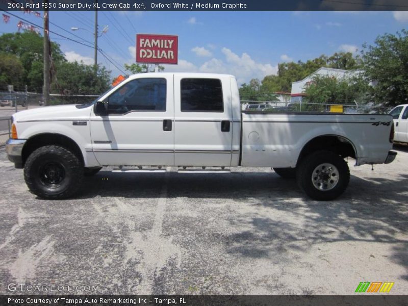Oxford White / Medium Graphite 2001 Ford F350 Super Duty XL Crew Cab 4x4