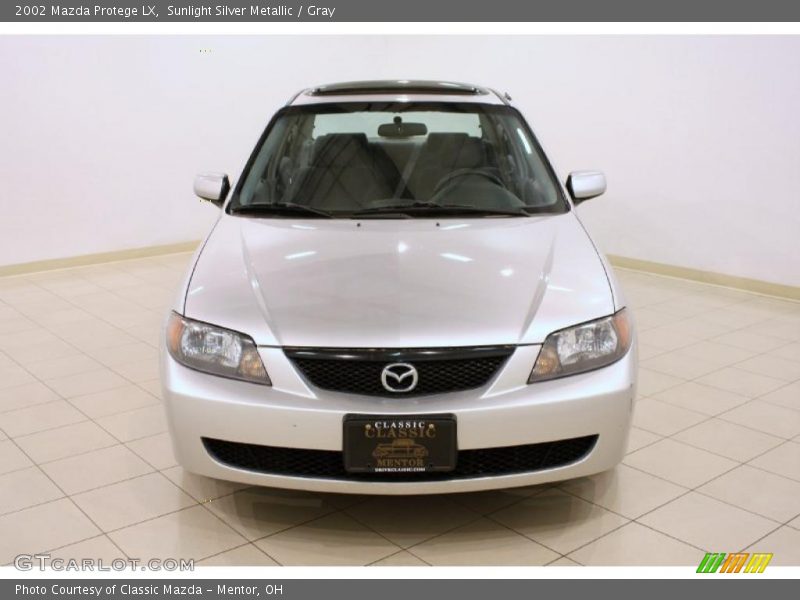 Sunlight Silver Metallic / Gray 2002 Mazda Protege LX