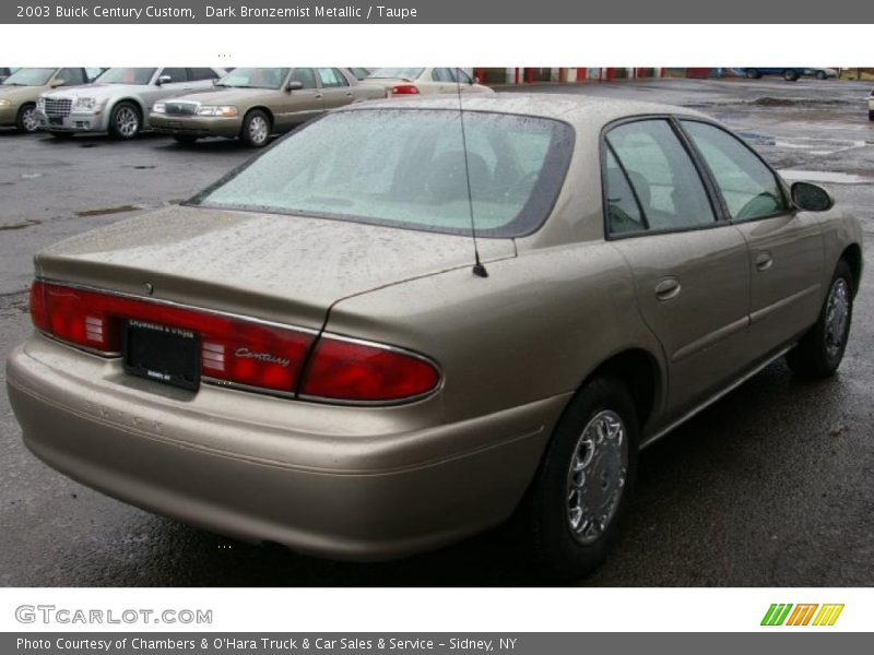 Dark Bronzemist Metallic / Taupe 2003 Buick Century Custom