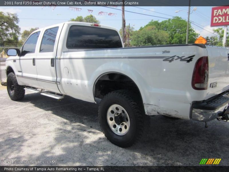 Oxford White / Medium Graphite 2001 Ford F350 Super Duty XL Crew Cab 4x4