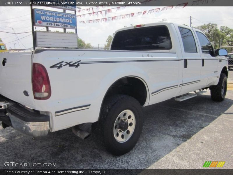 Oxford White / Medium Graphite 2001 Ford F350 Super Duty XL Crew Cab 4x4