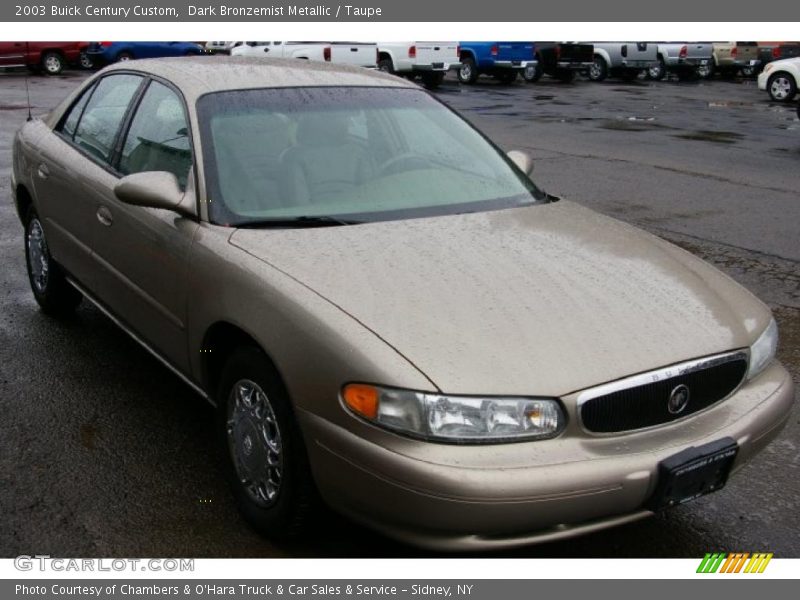 Dark Bronzemist Metallic / Taupe 2003 Buick Century Custom