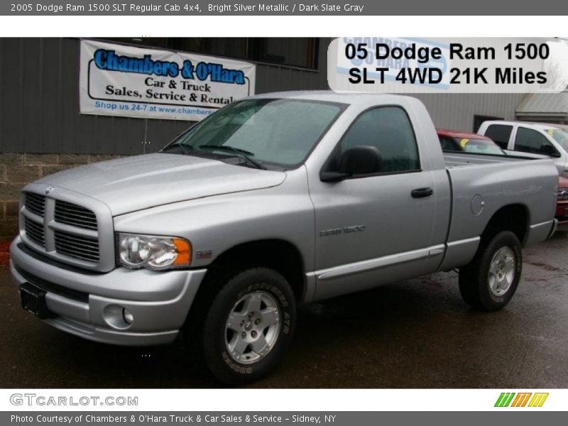 Bright Silver Metallic / Dark Slate Gray 2005 Dodge Ram 1500 SLT Regular Cab 4x4