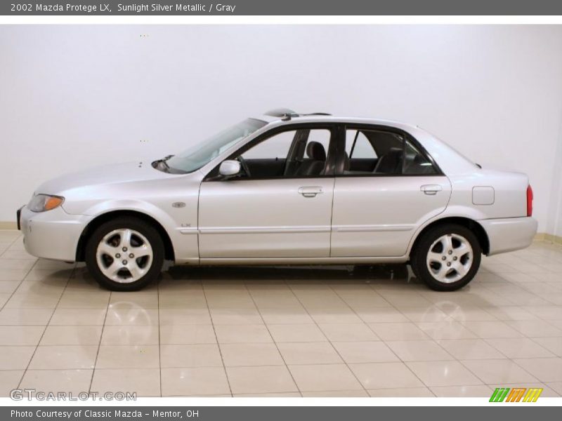 Sunlight Silver Metallic / Gray 2002 Mazda Protege LX
