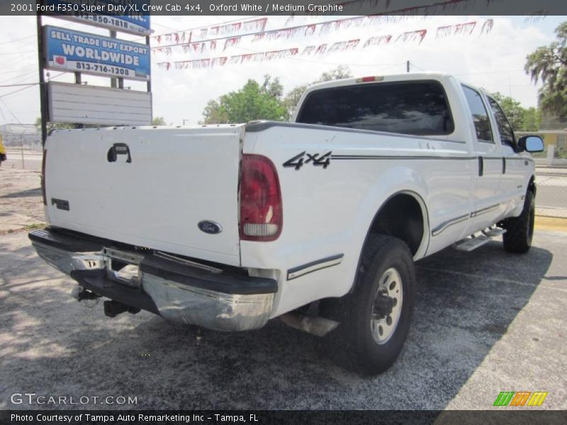 Oxford White / Medium Graphite 2001 Ford F350 Super Duty XL Crew Cab 4x4