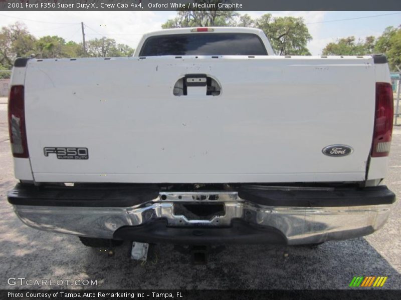 Oxford White / Medium Graphite 2001 Ford F350 Super Duty XL Crew Cab 4x4