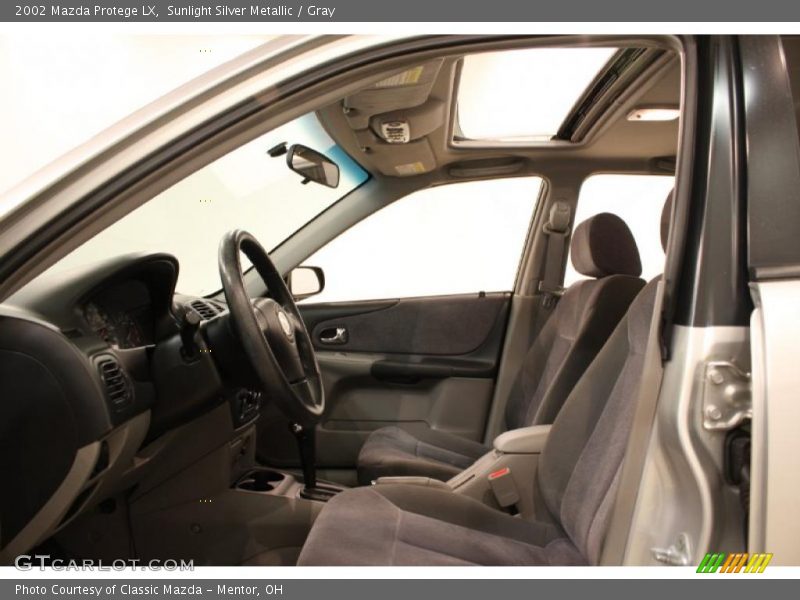 Sunlight Silver Metallic / Gray 2002 Mazda Protege LX