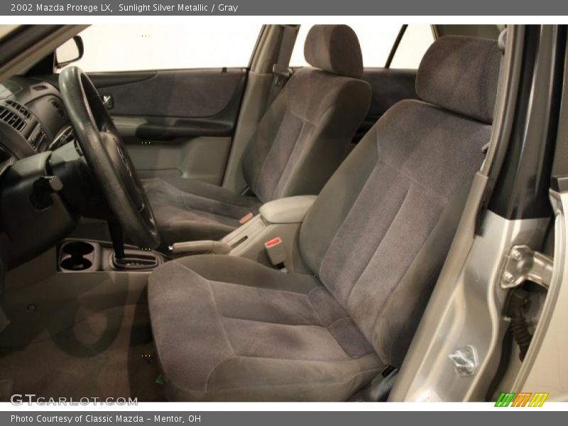Sunlight Silver Metallic / Gray 2002 Mazda Protege LX