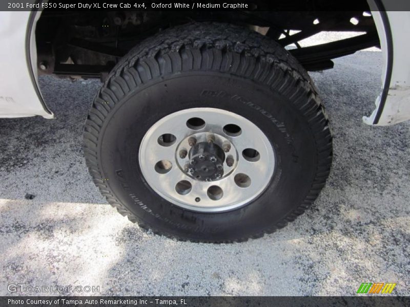 Oxford White / Medium Graphite 2001 Ford F350 Super Duty XL Crew Cab 4x4