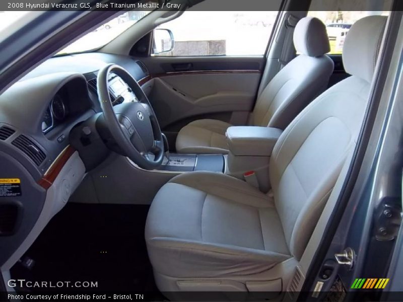 Blue Titanium Metallic / Gray 2008 Hyundai Veracruz GLS