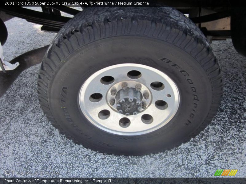 Oxford White / Medium Graphite 2001 Ford F350 Super Duty XL Crew Cab 4x4