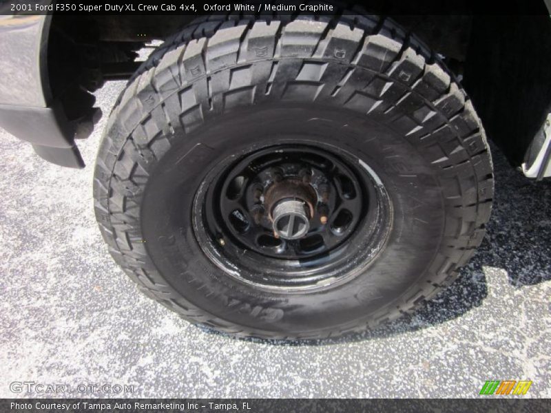 Oxford White / Medium Graphite 2001 Ford F350 Super Duty XL Crew Cab 4x4
