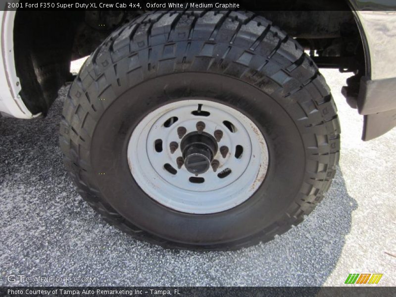 Oxford White / Medium Graphite 2001 Ford F350 Super Duty XL Crew Cab 4x4