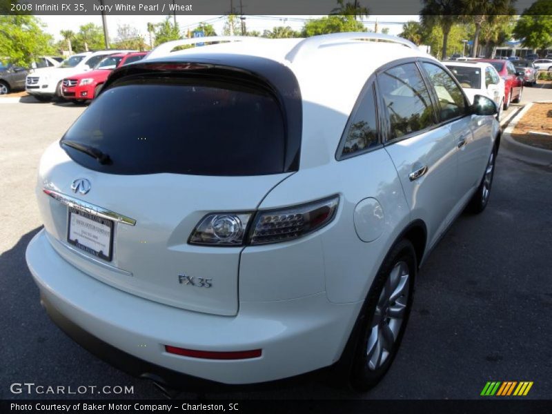 Ivory White Pearl / Wheat 2008 Infiniti FX 35