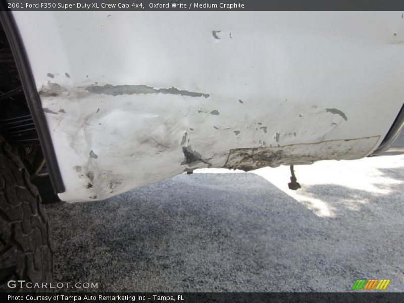 Oxford White / Medium Graphite 2001 Ford F350 Super Duty XL Crew Cab 4x4