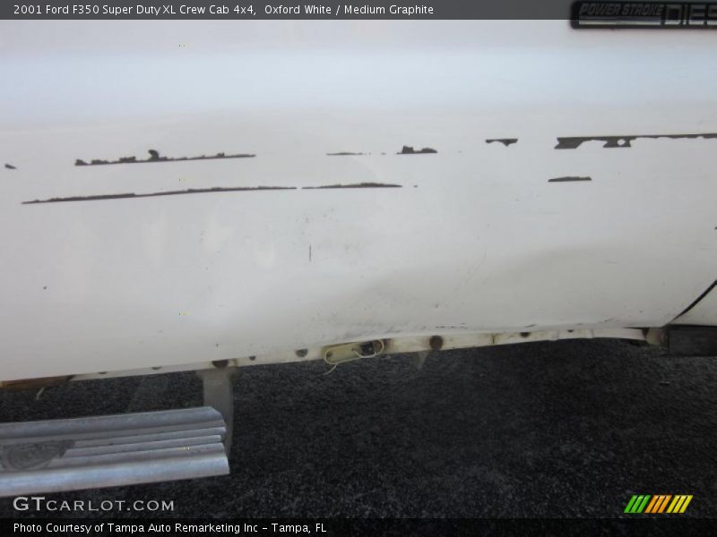 Oxford White / Medium Graphite 2001 Ford F350 Super Duty XL Crew Cab 4x4