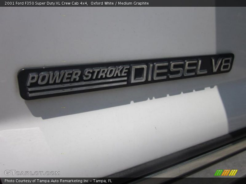 Oxford White / Medium Graphite 2001 Ford F350 Super Duty XL Crew Cab 4x4