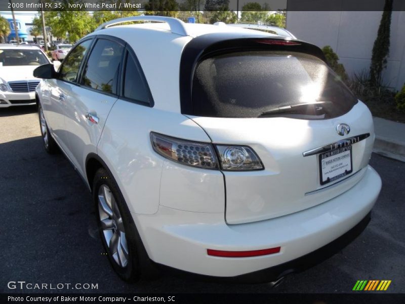 Ivory White Pearl / Wheat 2008 Infiniti FX 35